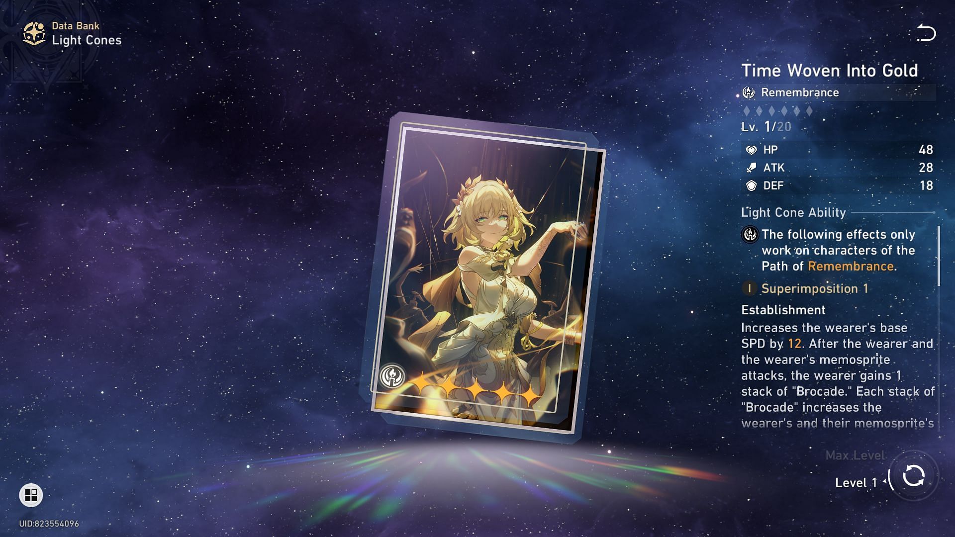 Time Woven Into Gold (Image via Sportskeeda Gaming // HoYoverse)